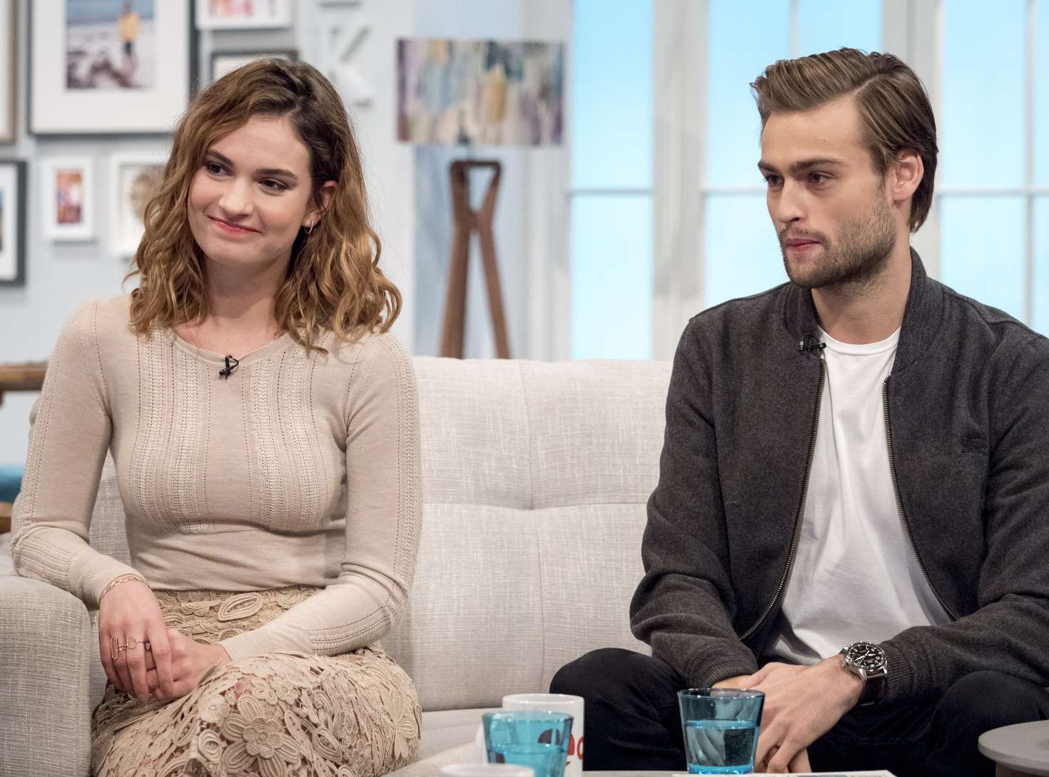 Lily James - 'Lorraine' TV show in London. 