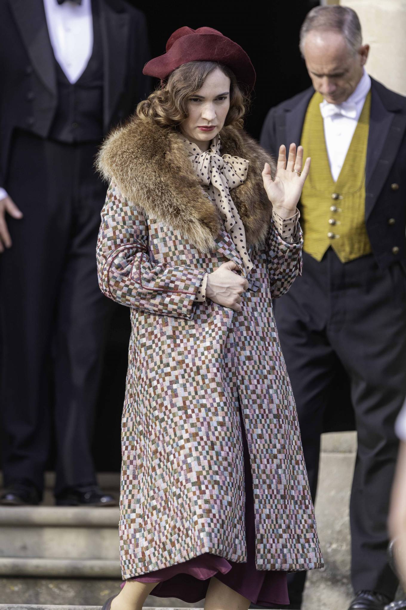 Lily James 2020 : Lily James – On the set of The Pursuit Of Love in Bath-03