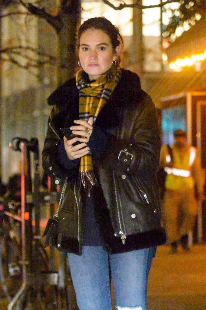Lily James - Out in New York
