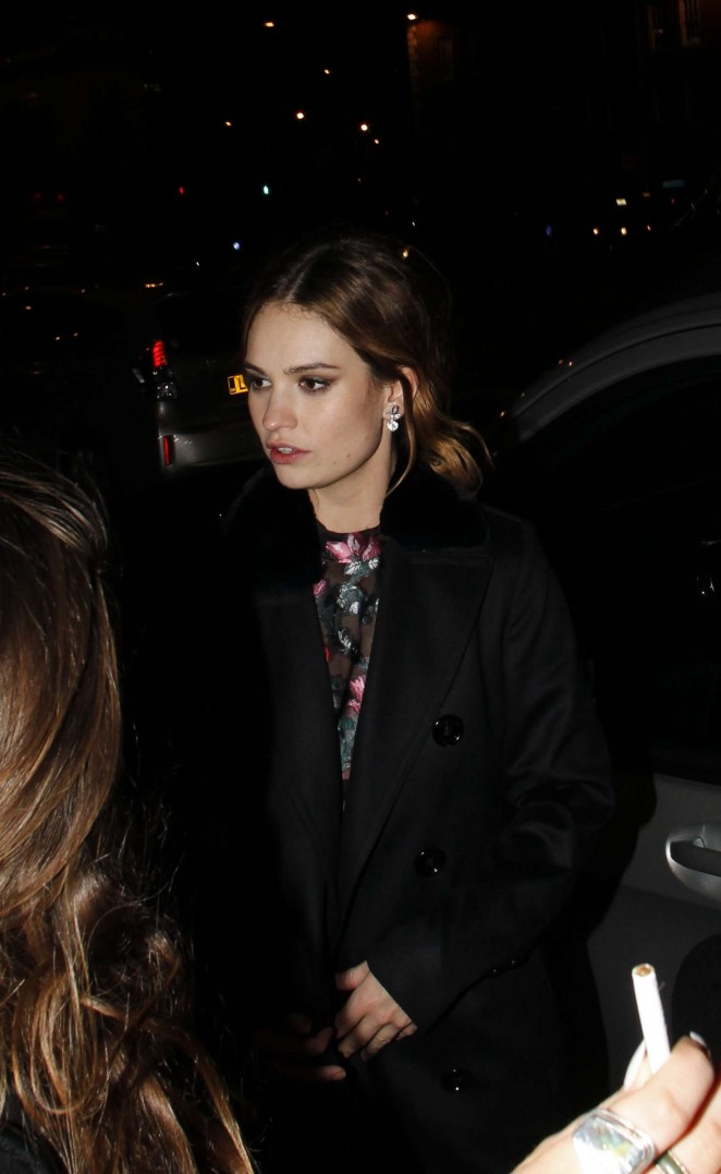 Lily James - 'Pride And Prejudice And Zombies' After Party in London