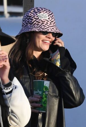 Lily James - Seen at the 2022 Glastonbury Festival