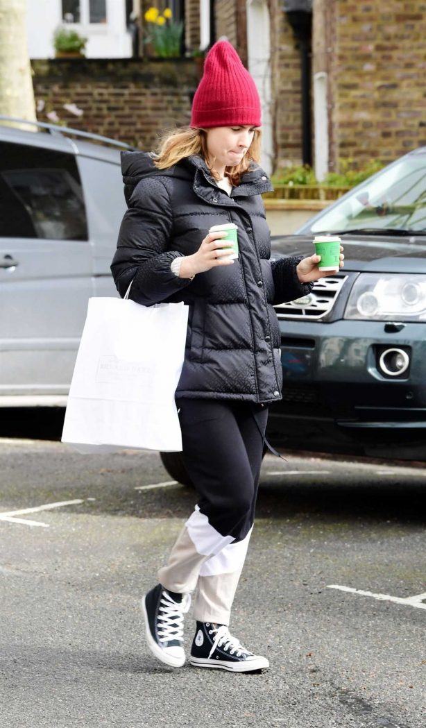 Lily James - Seen while out in North London