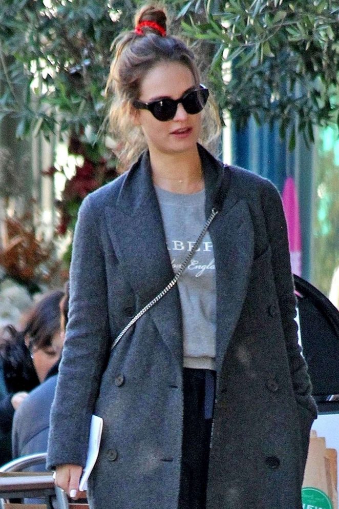 Lily James - Shopping in London