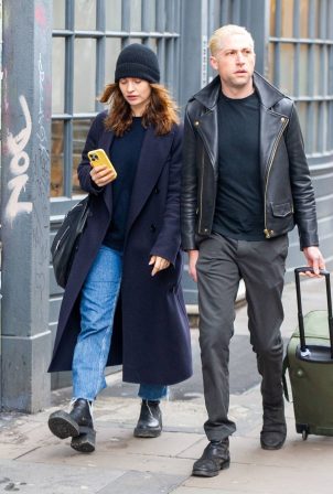 Lily James - Steps out with boyfriend Michael Shuman in Soho - London