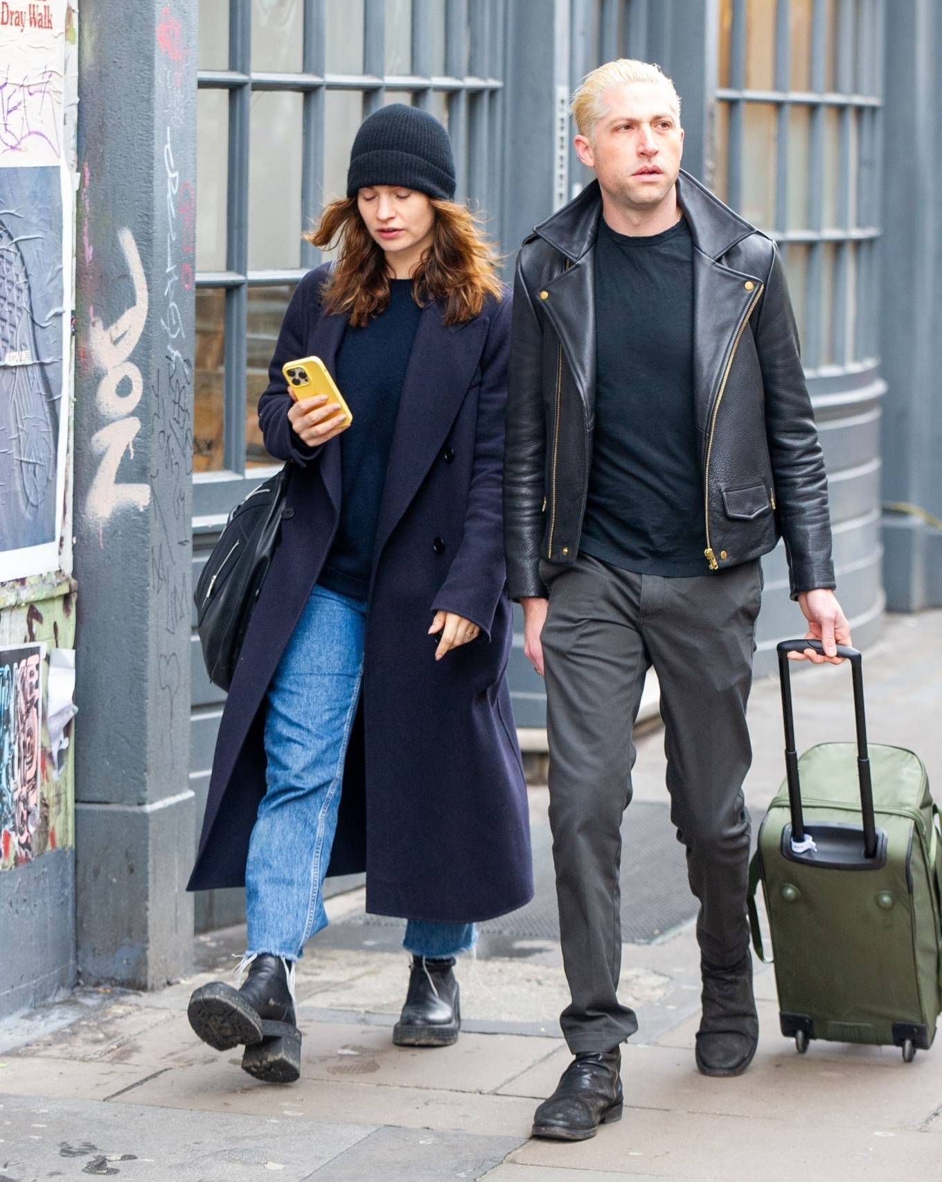 Lily James - Steps out with boyfriend Michael Shuman in Soho - London