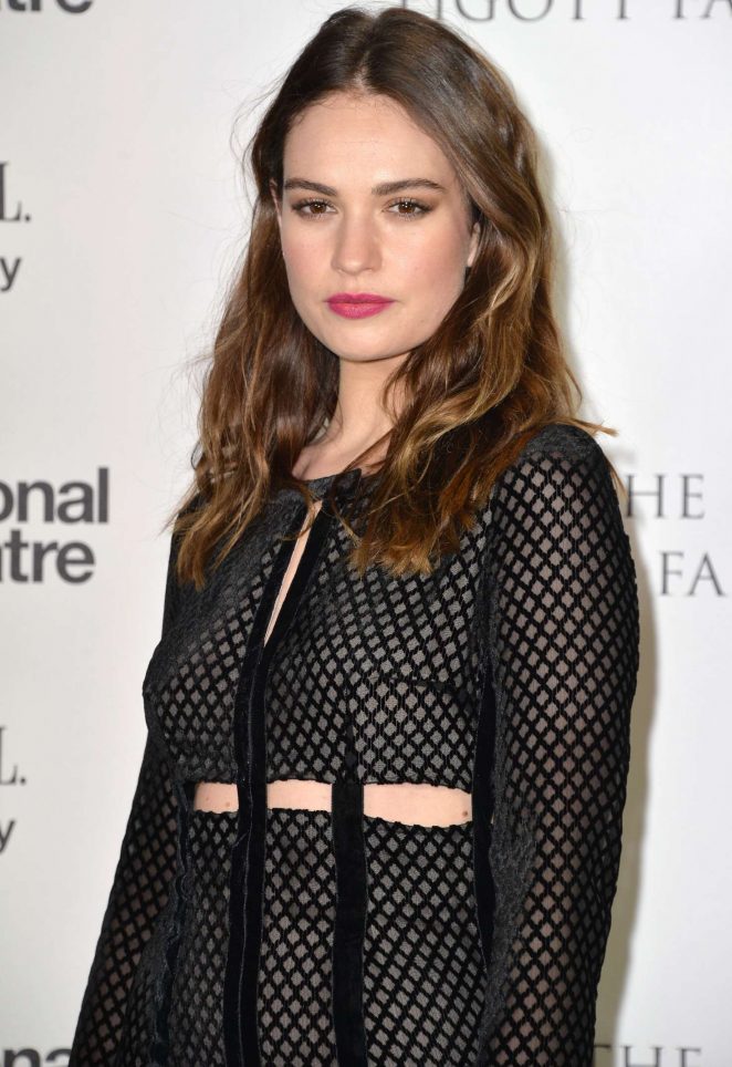 Lily James - The National Theatre Gala 2017 in London