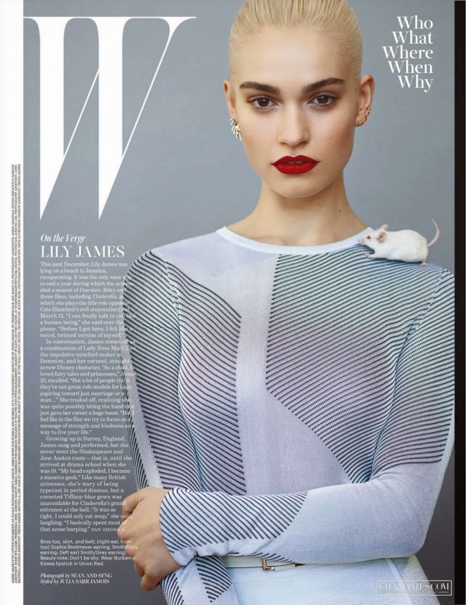 Lily James - W Magazine Cover (March 2015)