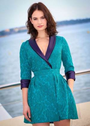 Lily James - 'War and Peace' Photocall in Cannes