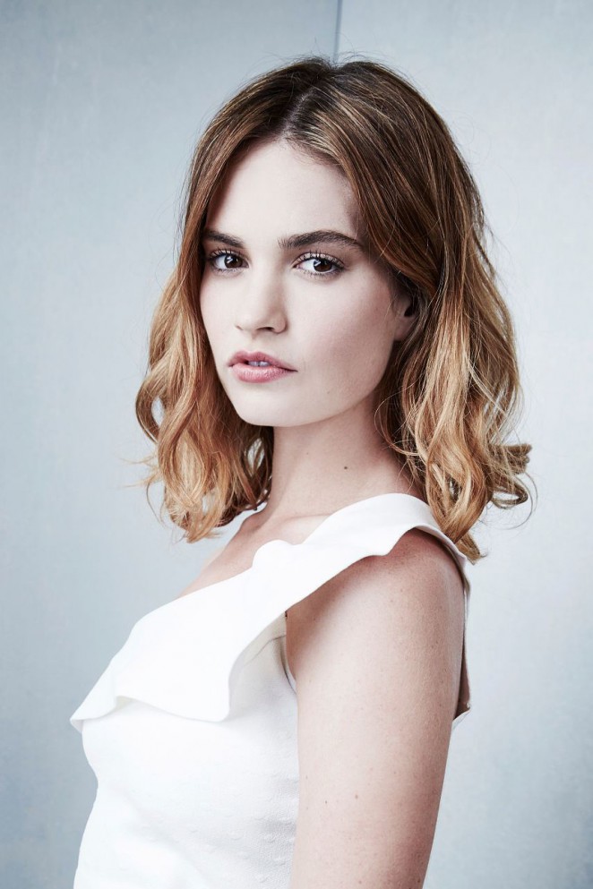 Lily James - 'War and Peace' Portrait Session at 2016 Winter TCA