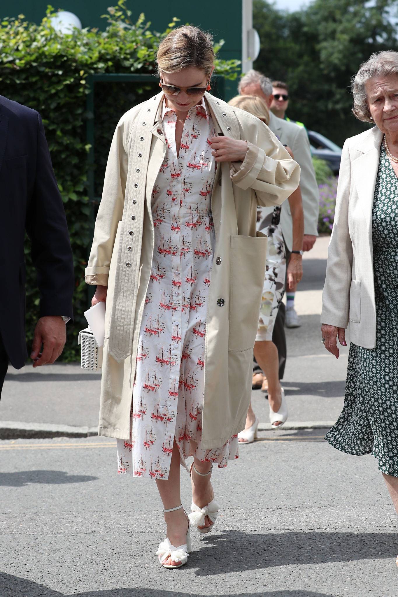 Lily James â€“ Womenâ€™s Final Day At The Wimbledon 2019 Tennis In London