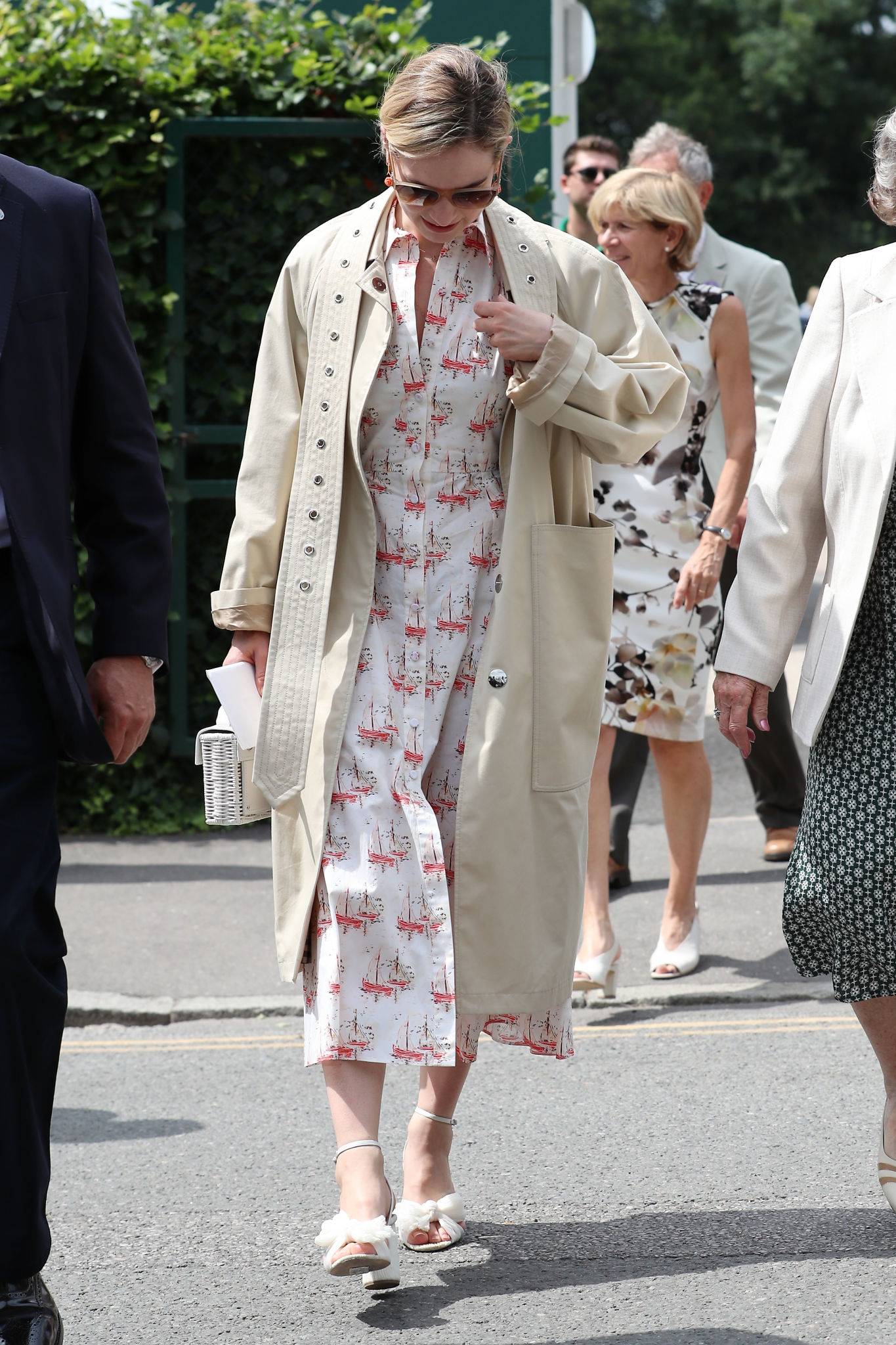 Lily James â€“ Womenâ€™s Final Day at the Wimbledon 2019 Tennis in London