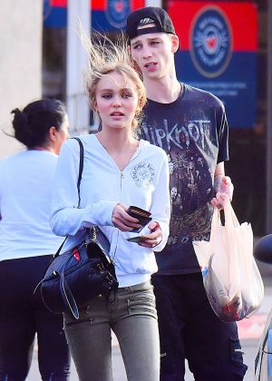Lily Rose Depp and boyfriend Ash Stymest out in Los Angeles