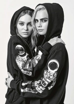 Lily Rose Depp and Cara Delevingne For Chanel Fall 2017 Ad Campaign