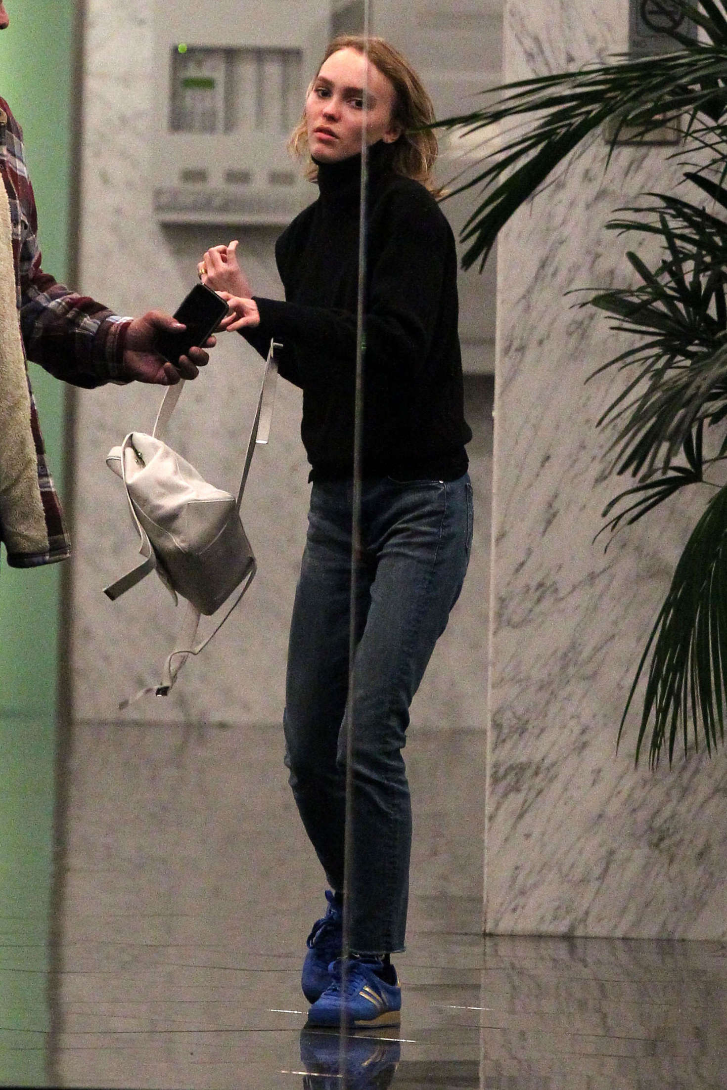 Lily Rose Depp at a real estate Office in Beverly Hills. 