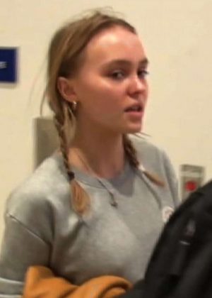 Lily Rose Depp at LAX Airport in Los Angeles