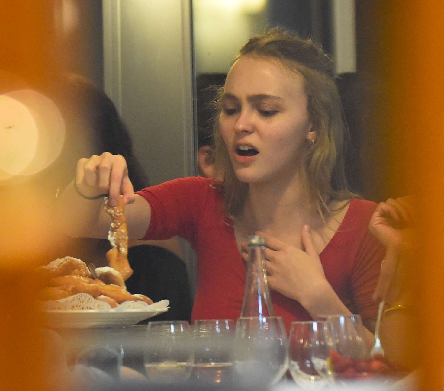 Lily Rose Depp at Tetou restaurant -01 – GotCeleb