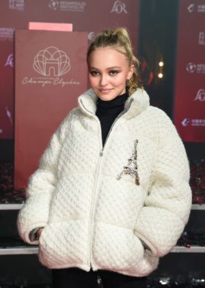 Lily Rose Depp - Champs Elysees Christmas Lights Launch in Paris