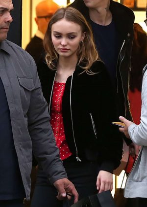 Lily Rose Depp - Leaves Chanel after a shopping in Beverly Hills