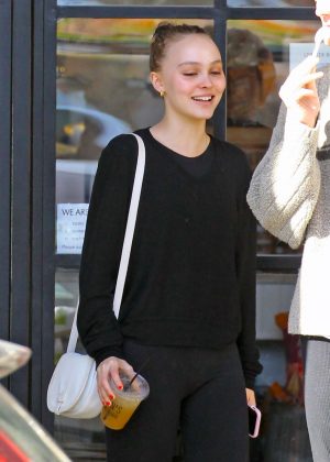 Lily Rose Depp - Leaves lunch with friends in Studio City