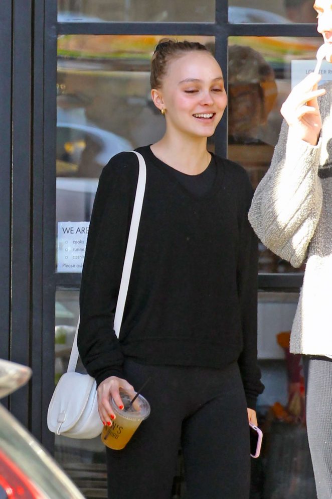 Lily Rose Depp - Leaves lunch with friends in Studio City