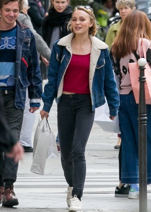 Lily Rose Depp - Out and about in Paris