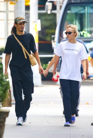 Lily-Rose Depp - Out for a walk in New York City