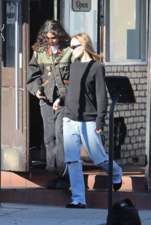 Lily-Rose Depp - Out with a friend in West Hollywood