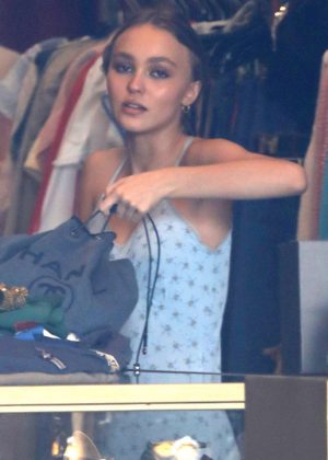 Lily Rose Depp - Shopping at Golden Age in WeHo
