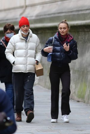 Lily-Rose Depp - Shopping candids in Paris