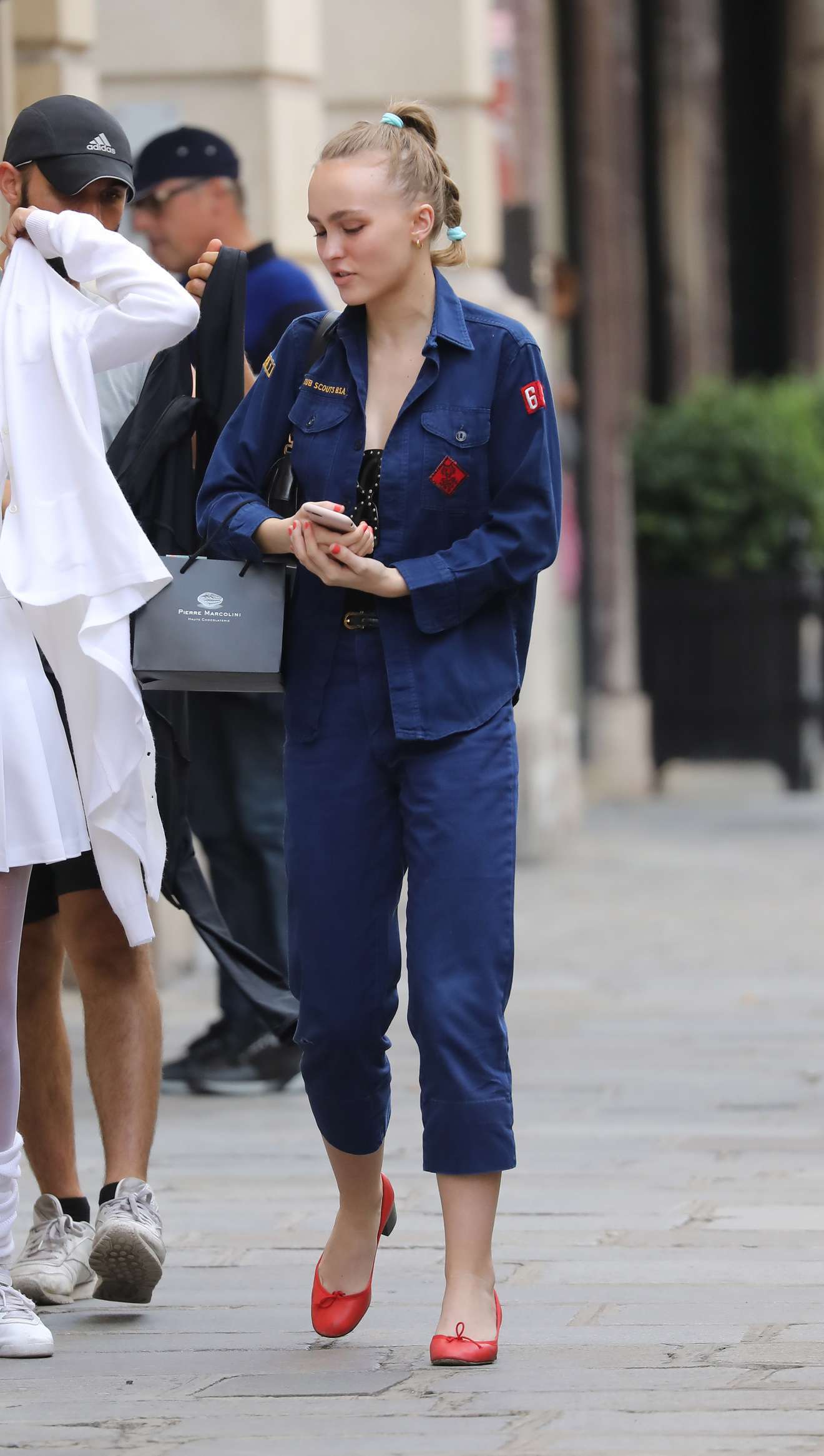 Lily-Rose Depp: Shopping Candids on Saint Honore in Paris -04 | GotCeleb
