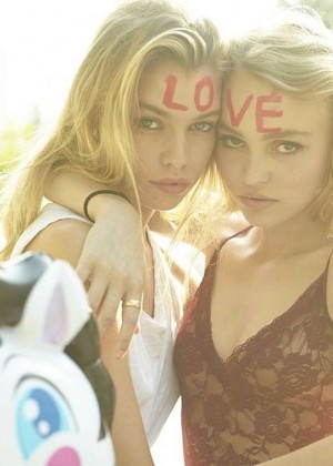 Lily Rose Depp and Stella Maxwell - LOVE Magazine 2015