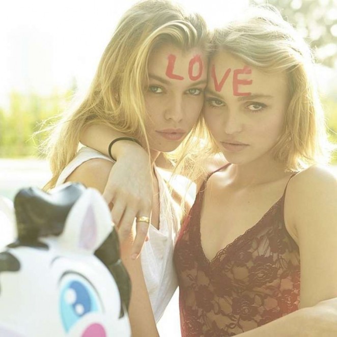 Lily Rose Depp and Stella Maxwell - LOVE Magazine 2015