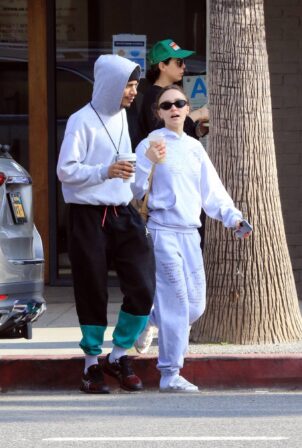 Lily-Rose Depp - Steps out for coffee in Los Angeles