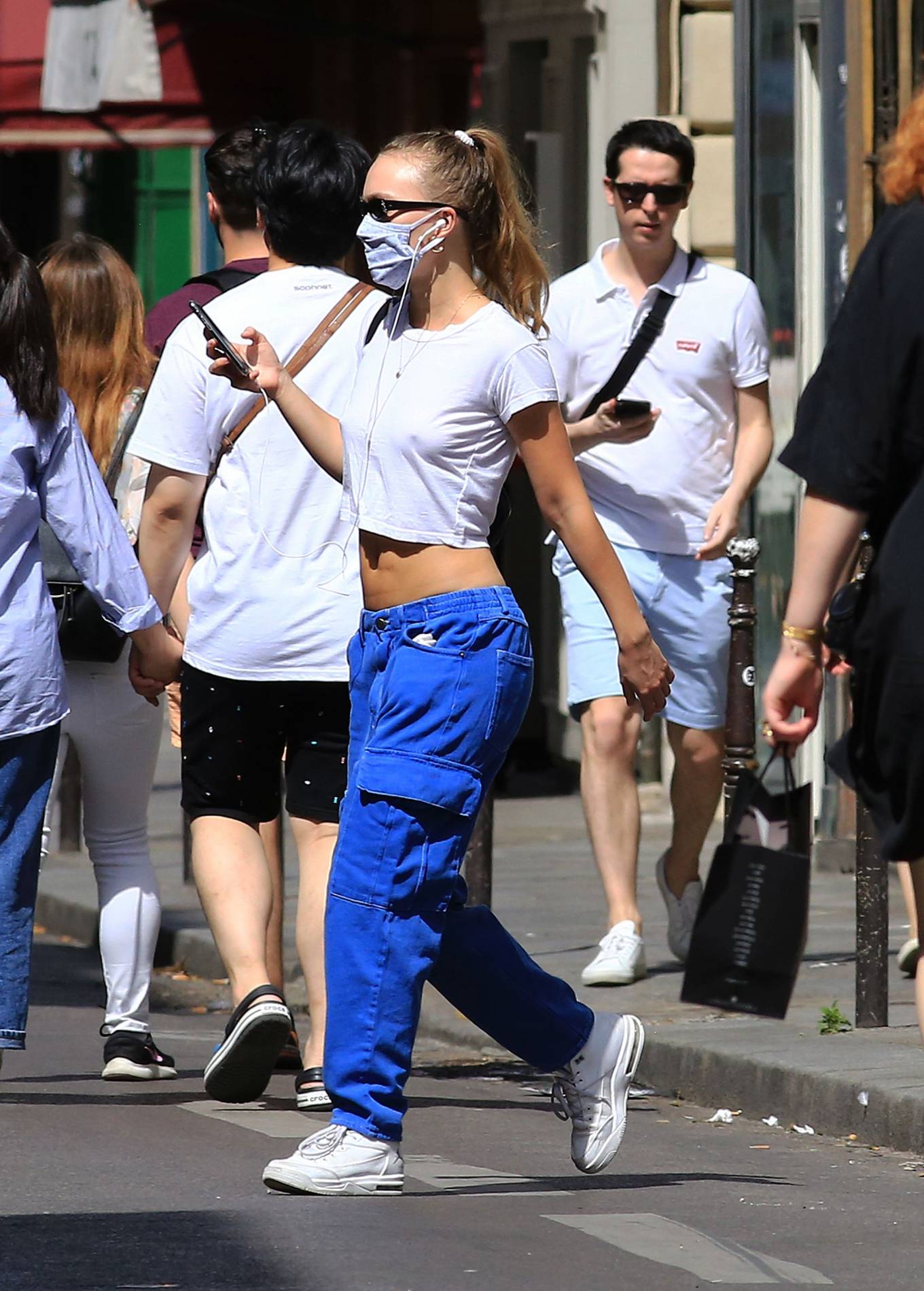 Lily Rose Depp â€“ Strolling in Paris