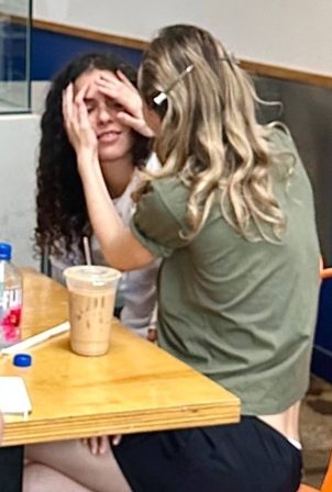 Lily-Rose Depp - With 070 Shake seen at a local coffee shop in West Hollywood