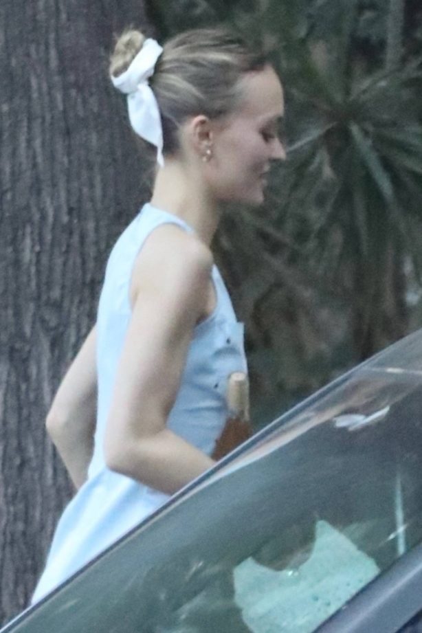 Lily Rose Depp - With 070 Shake seen in Los Angeles