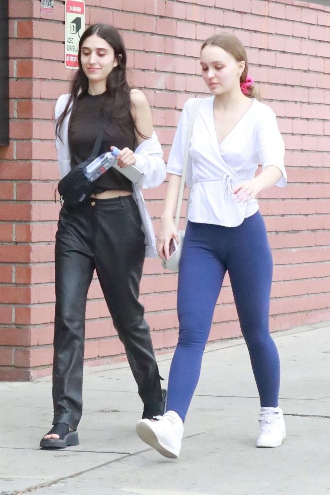 Lily Rose Depp with friend out in Los Angeles