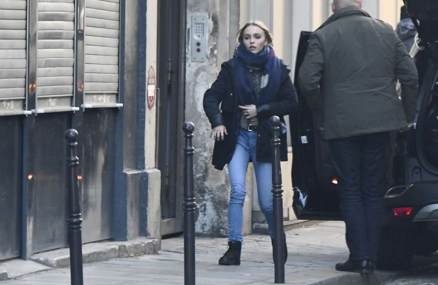 Lily Rose Depp with her boyfriend out in Paris -10 | GotCeleb