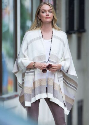 Lindsay Ellingson on a Photoshoot in the West Village