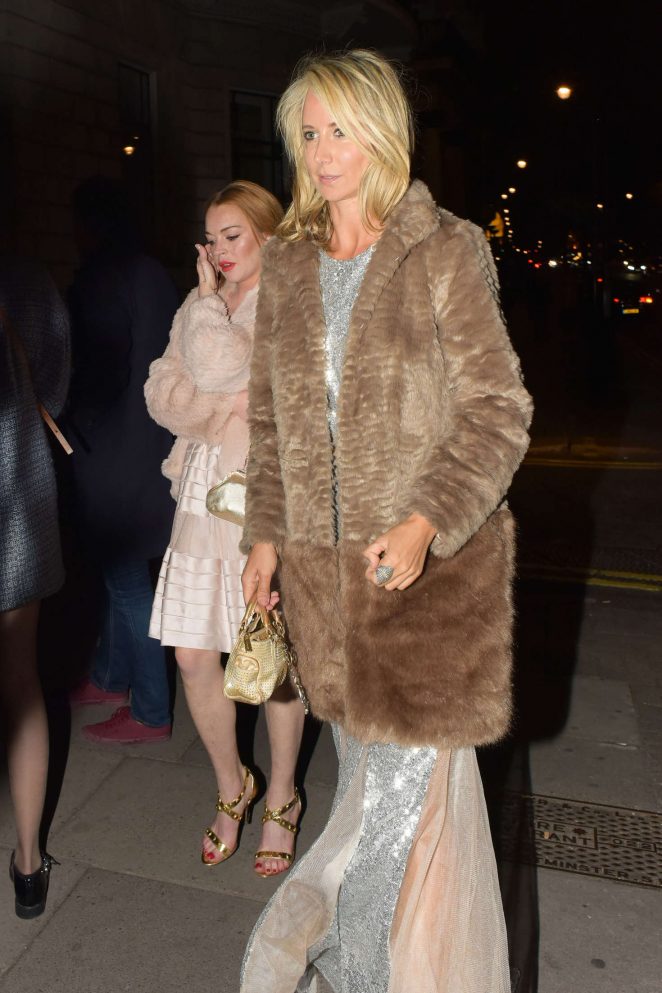 Lindsay Lohan and Lady Victoria Hervey at Gucci Party in London