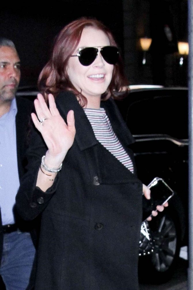 Lindsay Lohan - Arrives at  Good Morning America in New York City