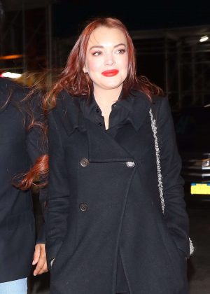 Lindsay Lohan - Arrives at Watch What Happens Live in New York City 