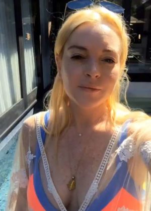 Lindsay Lohan in Bikini - Personal Pics