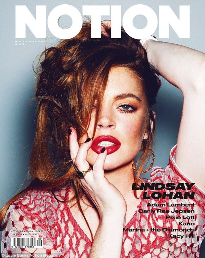 Lindsay Lohan - Notion Magazine 2015