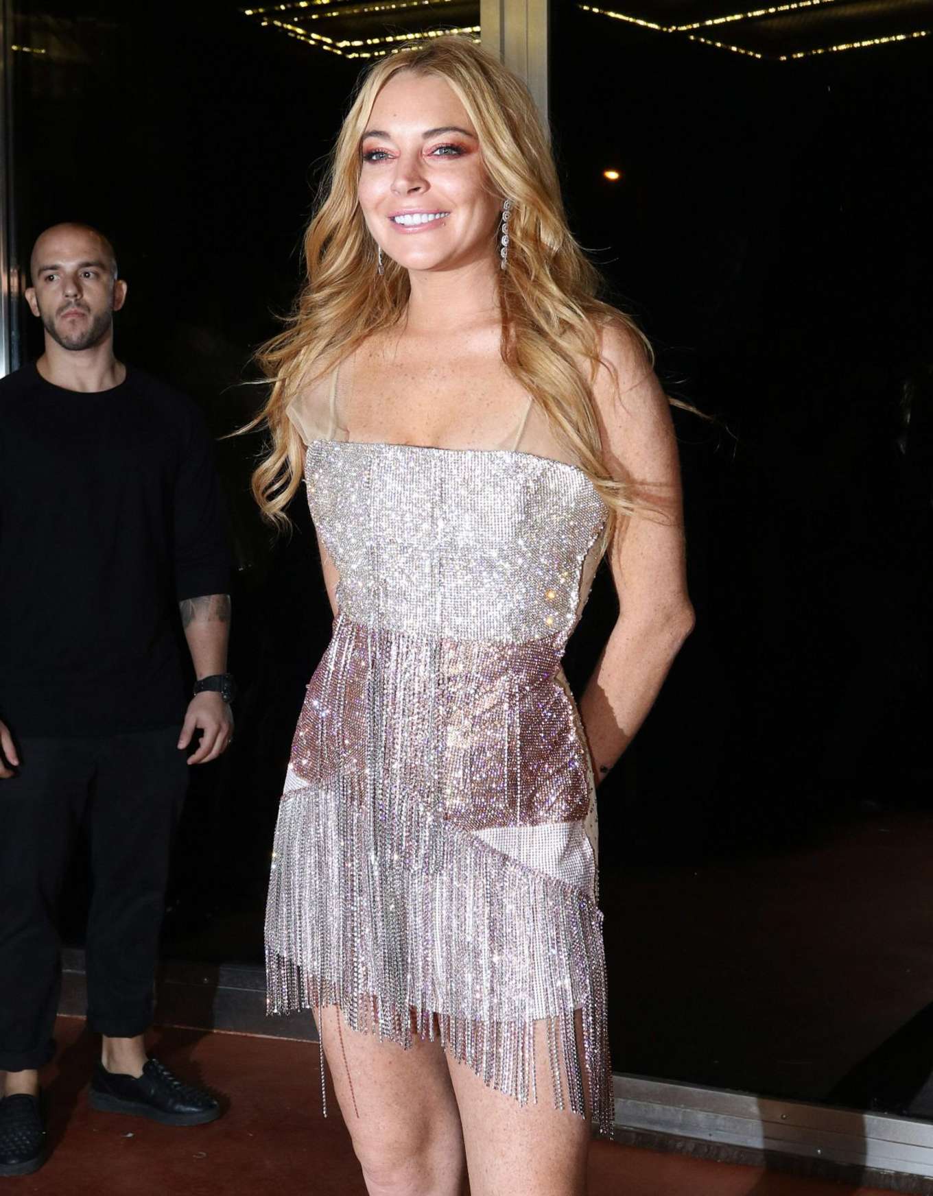 Lindsay Lohan opening of her new nightclub called 'Lohan' in Athens