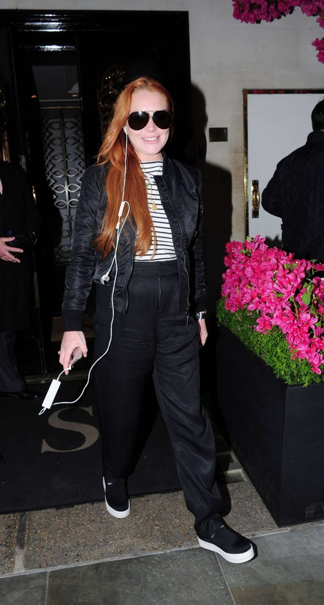 Lindsay Lohan out and about in London