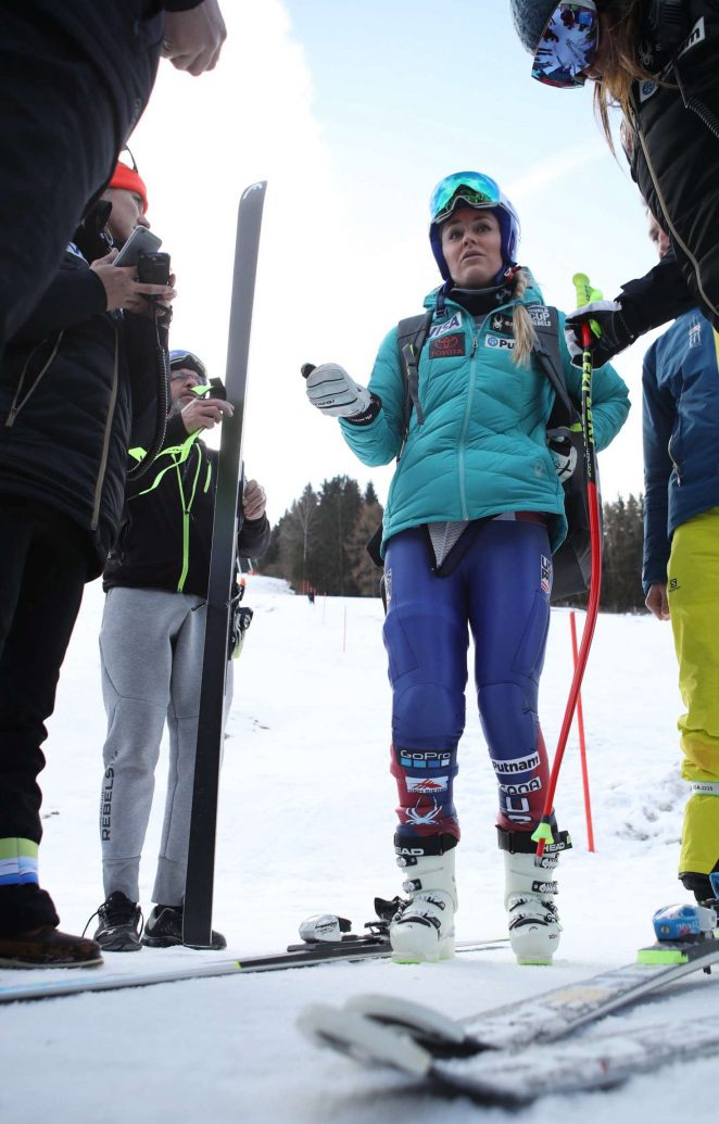Lindsey Vonn at ALPINE SKIING - FIS World Cup 2018 in Austria