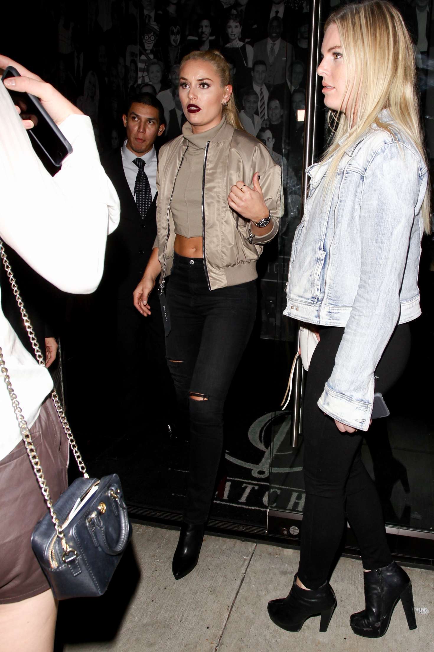 Lindsey Vonn in Ripped Jeans at Catch Resturant -19 | GotCeleb