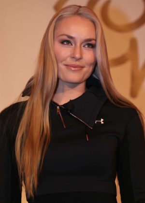 Lindsey Vonn - Press conference alpine skiing FIS World Cup in Canada