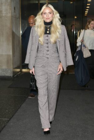 Lindsey Vonn - Seen Leaving NBC Studios in New York